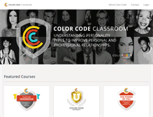 Tablet Screenshot of colorcodeclassroom.com